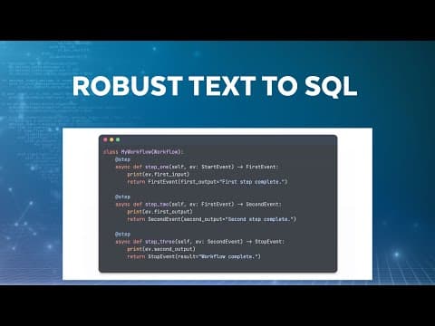 Robust Text To SQL