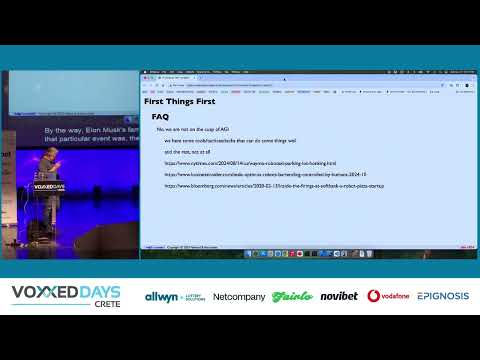 Artificial, yes; Intelligent, no. - Keynote