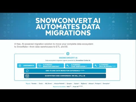 Accelerating Data Ecosystem Migrations To Snowflake