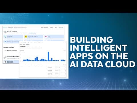 Build Your Next Intelligent App On The AI Data Cloud
