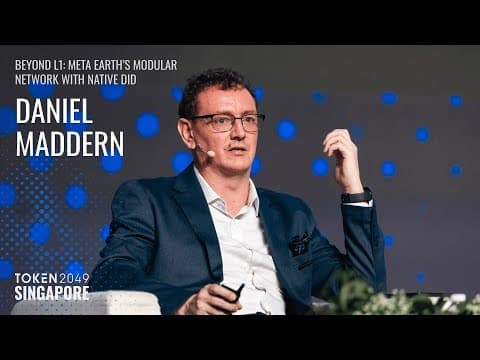 Beyond L1: Meta Earth’s Modular Network with Native DID - TOKEN2049 Singapore 2025