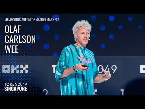 Memecoins are Information Markets - TOKEN2049 Singapore 2025