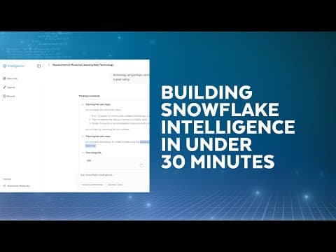 Snowflake Intelligence