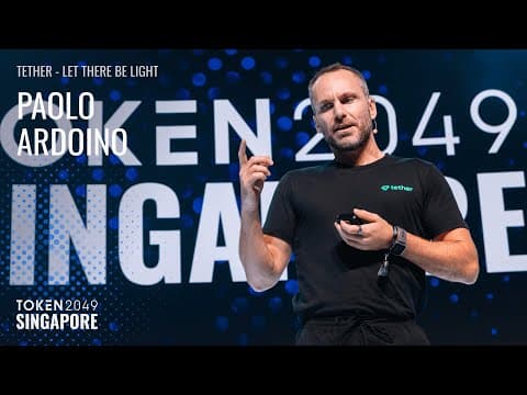 Tether - Let There Be Light - TOKEN2049 Singapore 2025
