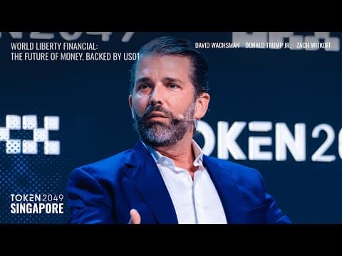 The Future of Money, Backed by USD1 - TOKEN2049 Singapore 2025