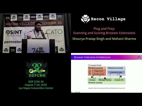 DEF CON 33 Recon Village - Plug and Prey Scanning and Scoring Browser Extensions