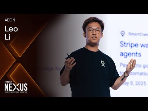 NEXUS Startup Competition Pitch #1: AEON - TOKEN2049 Singapore 2025