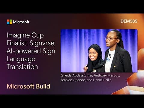 Signvrse AI-powered Sign Language Translation | DEM585