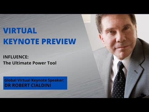 Robert Cialdini Virtual Keynote Preview β Influence: The Ultimate Power Tool