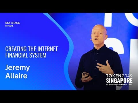 Creating the Internet Financial System - TOKEN2049 Singapore 2024